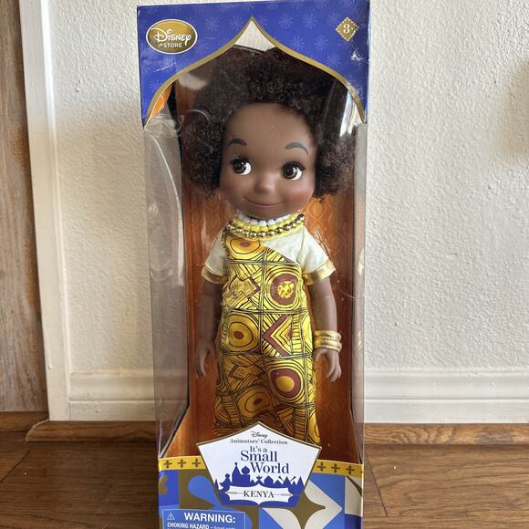 NEW Disney Animators Collection It’s a Small World Kenya 16" Doll Retired Rare - Picture 1 of 10